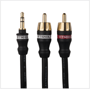 Tributaries 1/8" Mini Stereo to Dual RCA Audio Cables